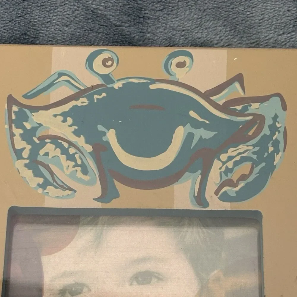 Glory Haus Picture Frame Lauren Kirkland Designs Striped With Green Crab